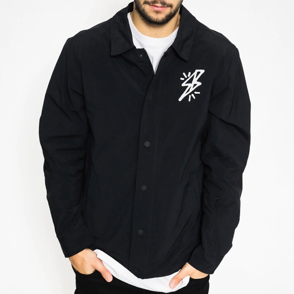 Nike Other - Nike SB ( skate boarding ) Bolt Black Coaches Jacket size large